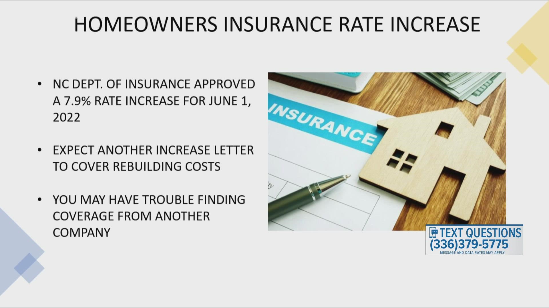 Supply chain issues and inflation drove up costs for insurance companies, leading to higher premiums.