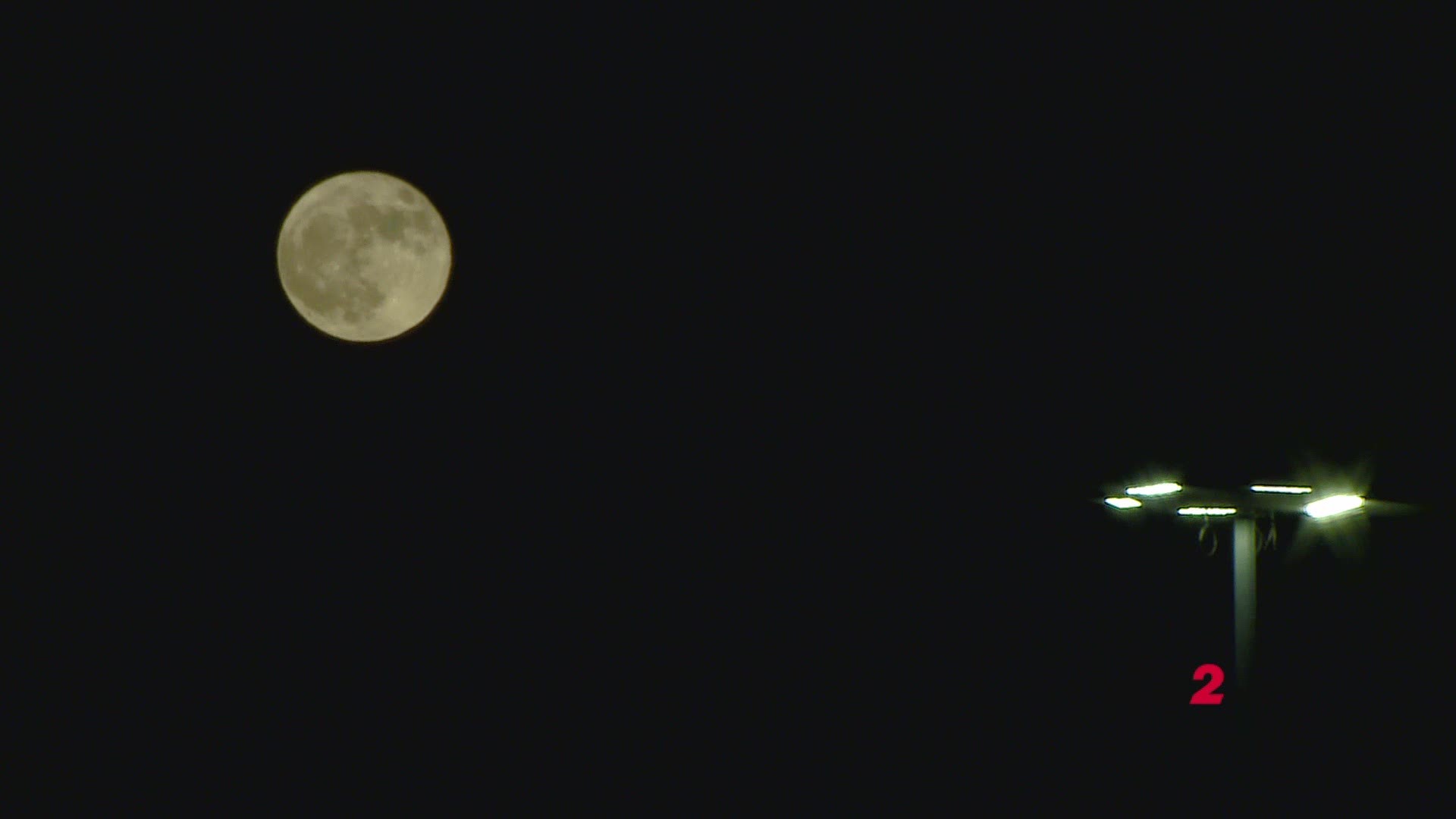 WFMY's Brian Hall captured this video of a full moon over Greensboro amid Halloween. Check it out!