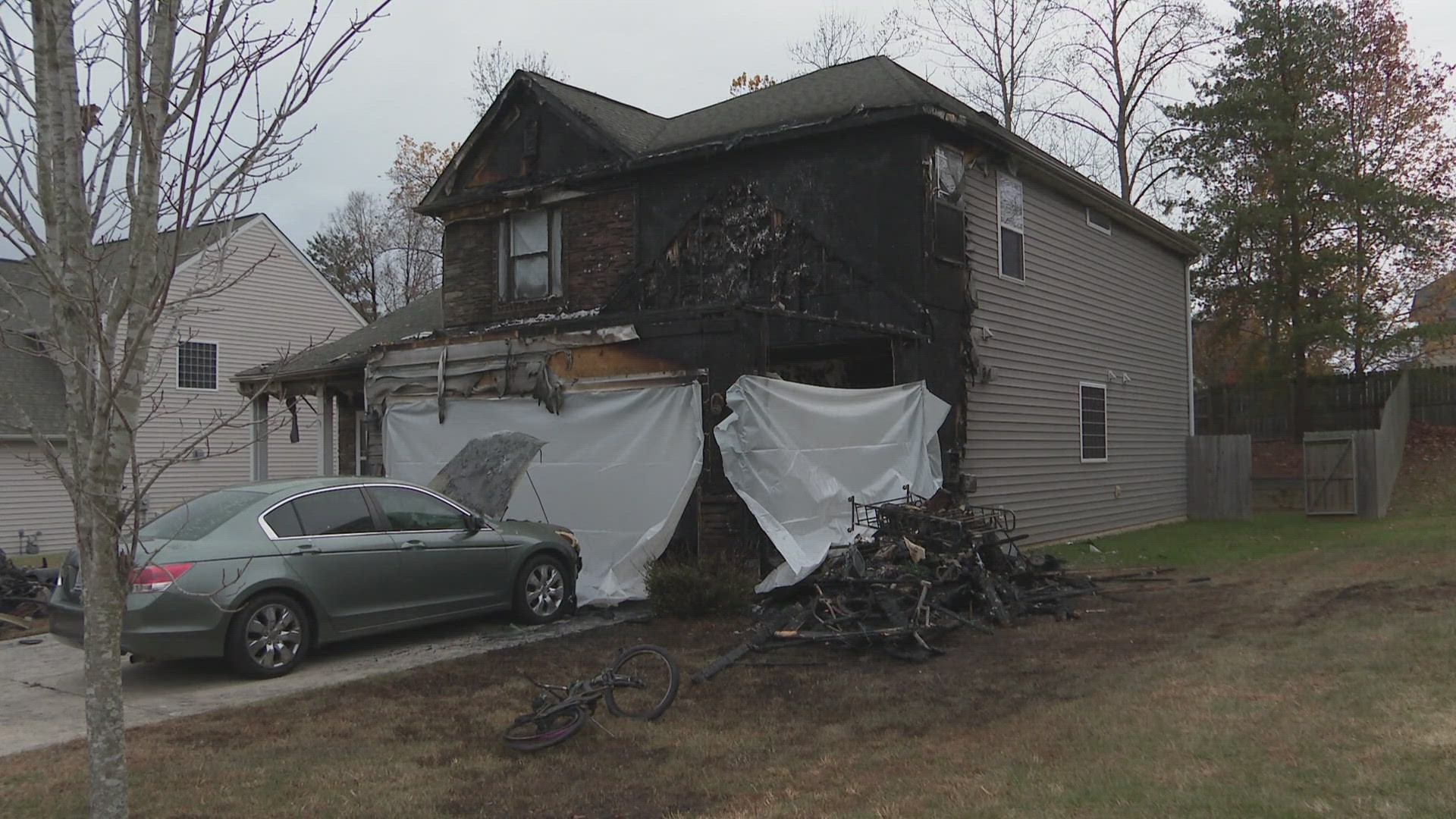 The fire left a family of four without a home. Fire officials say it could have been worse.