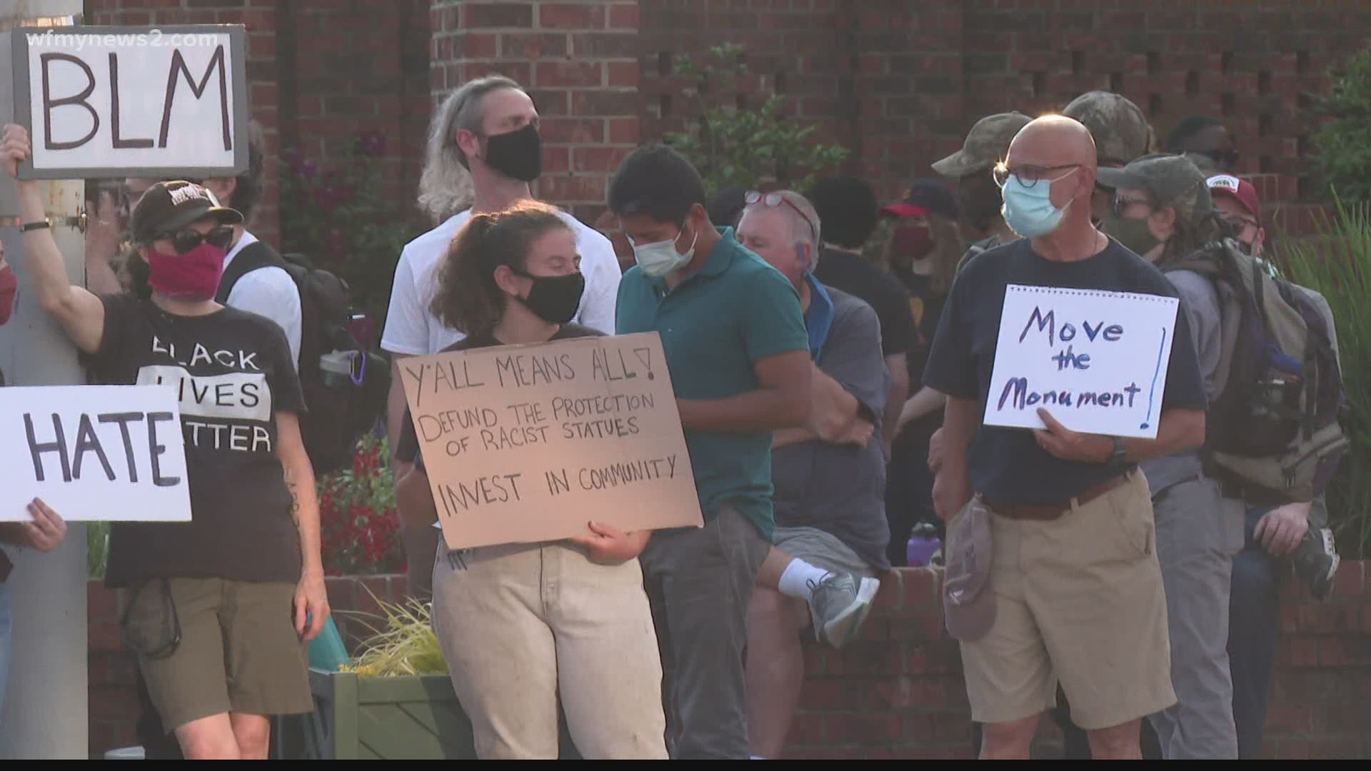 Graham confederate statue supporters, protesters gather Thursday ...