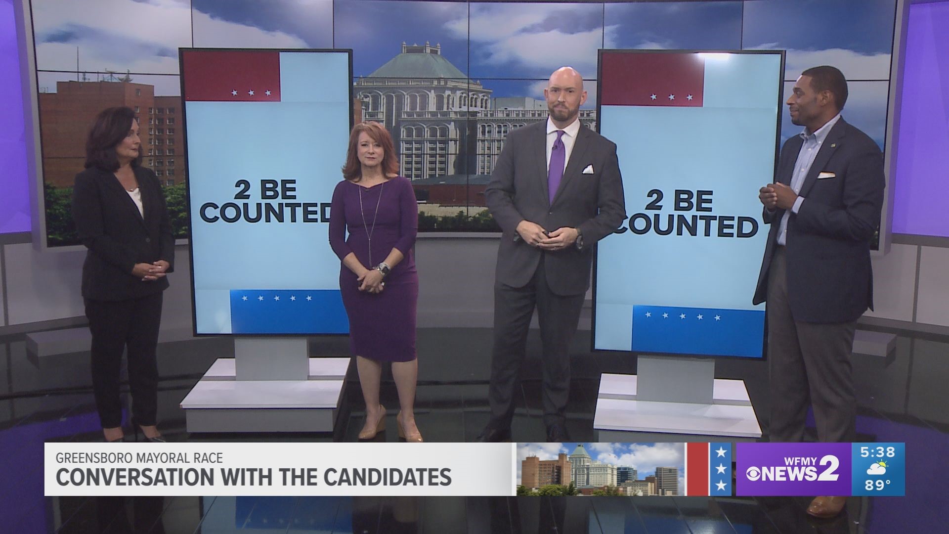 WFMY News 2 facilitated a conversation with the two candidates for Mayor of Greensboro, so you could learn where each of them stood on the big issues.
