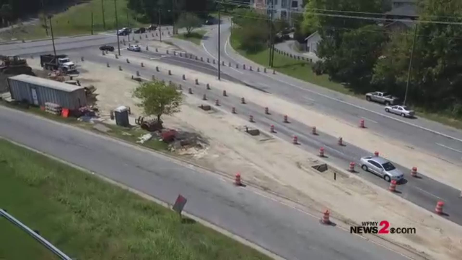 There’s a new traffic pattern at the intersection of Gate City Boulevard and Murrow Boulevard in Greensboro.
