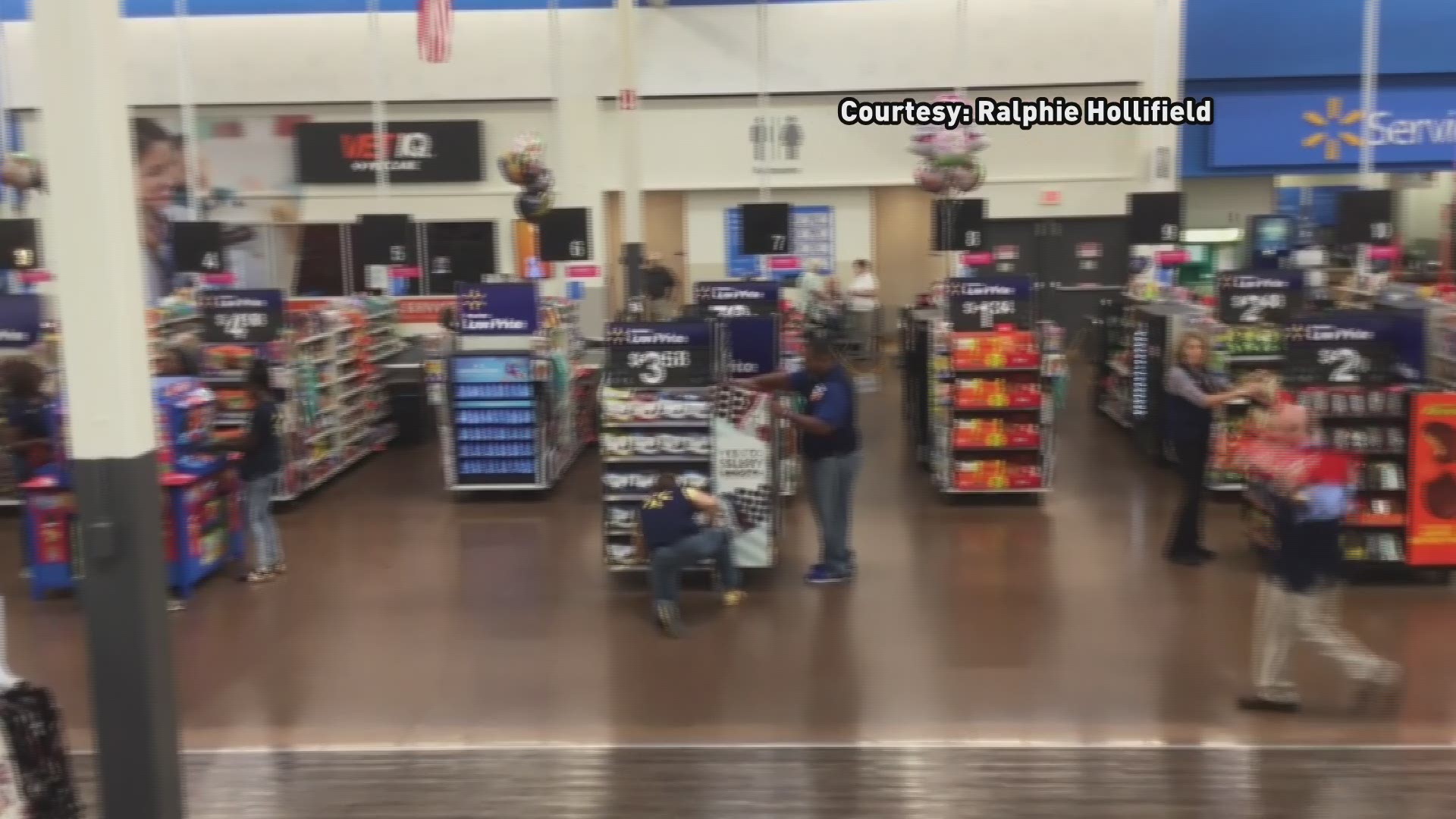 The Walmart in Winston-Salem located at Parkway Village Court takes on the Walmart Shuffle challenge. We can tell you these employees know how to 'roll it back' with their epic dance moves!