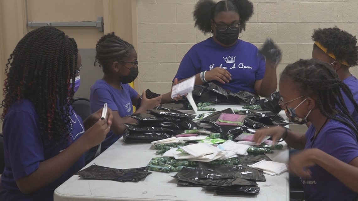 Girl empowerment group donating feminine hygiene products - Vimarsana News