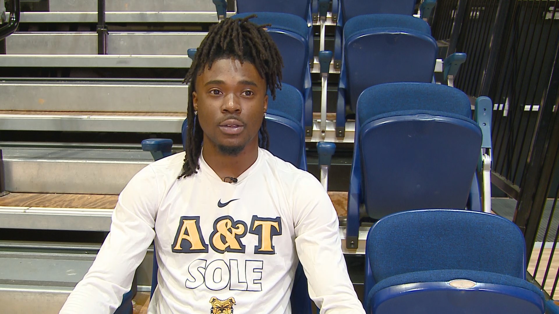 Teammate Camian Shell helped recruit Landon Glasper to A&T.