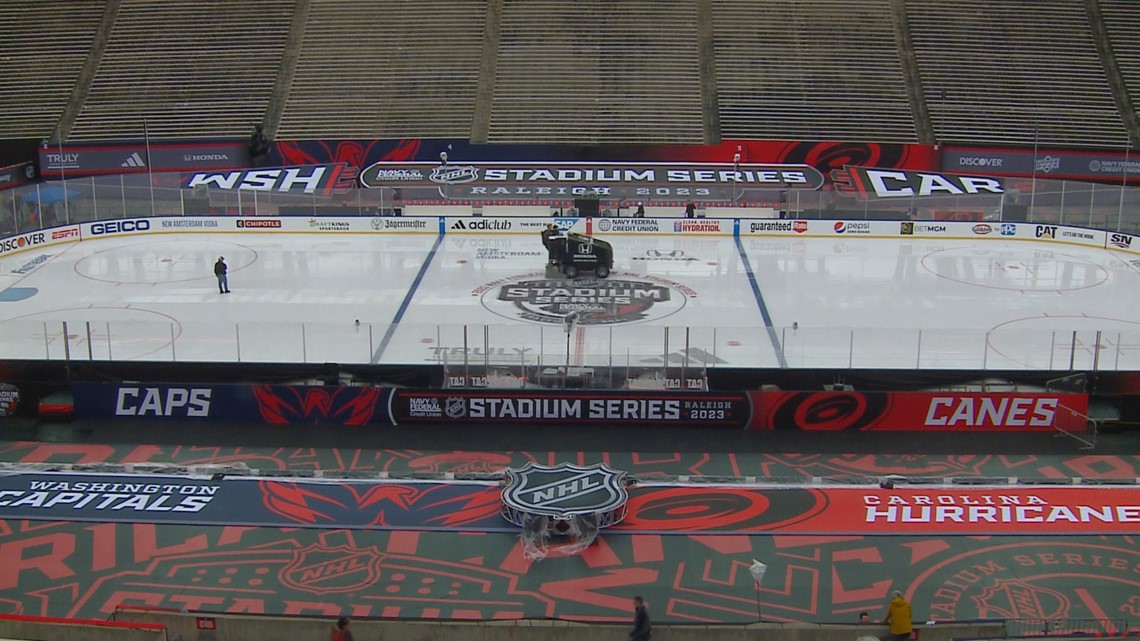 NHL Stadium Series  Carolina Hurricanes play Washington Capitals inside  Carter Finley Stadium - ABC11 Raleigh-Durham