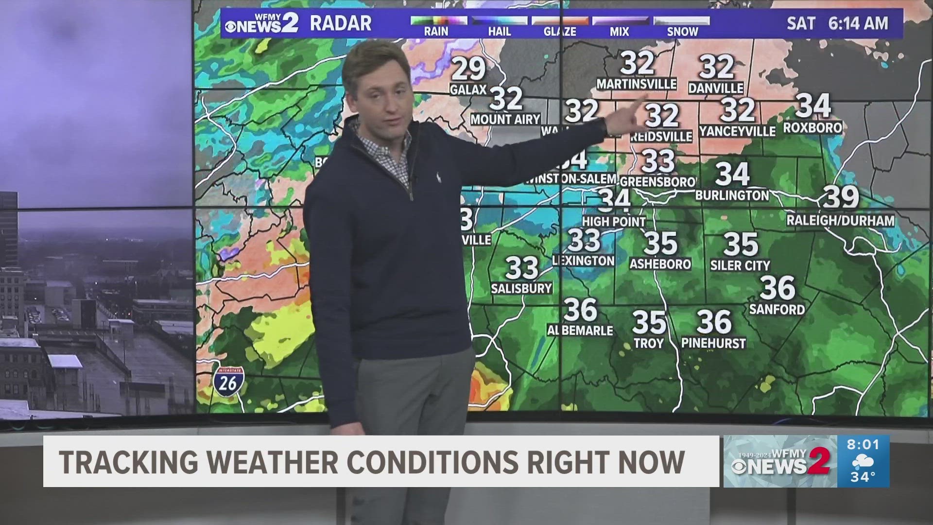 Meteorologist Christian Morgan gives latest update on weather in the Triad.