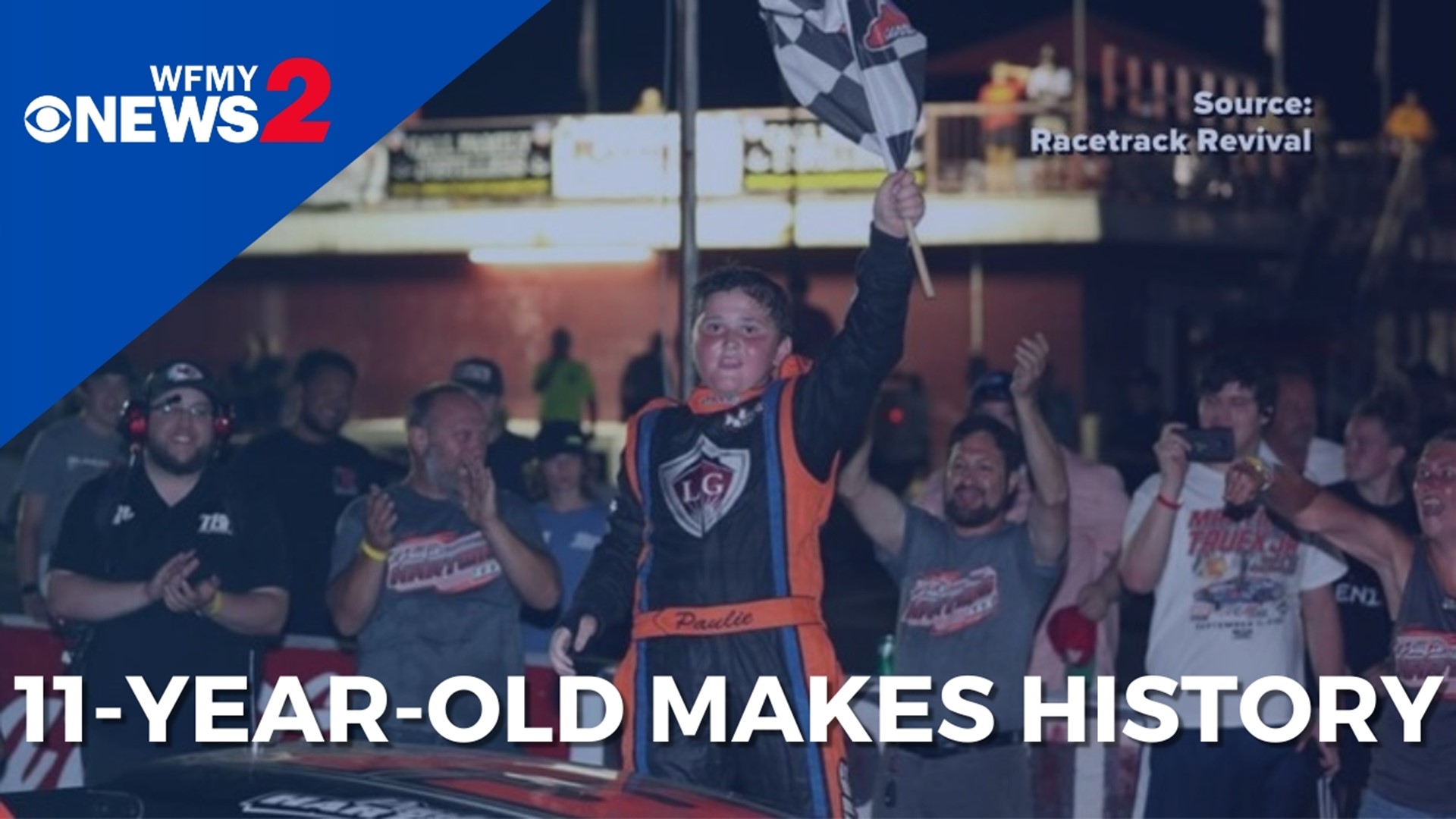 Paulie Hartwig got a roar of applause after winning a race on an already historic day for North Wilkesboro Speedway.