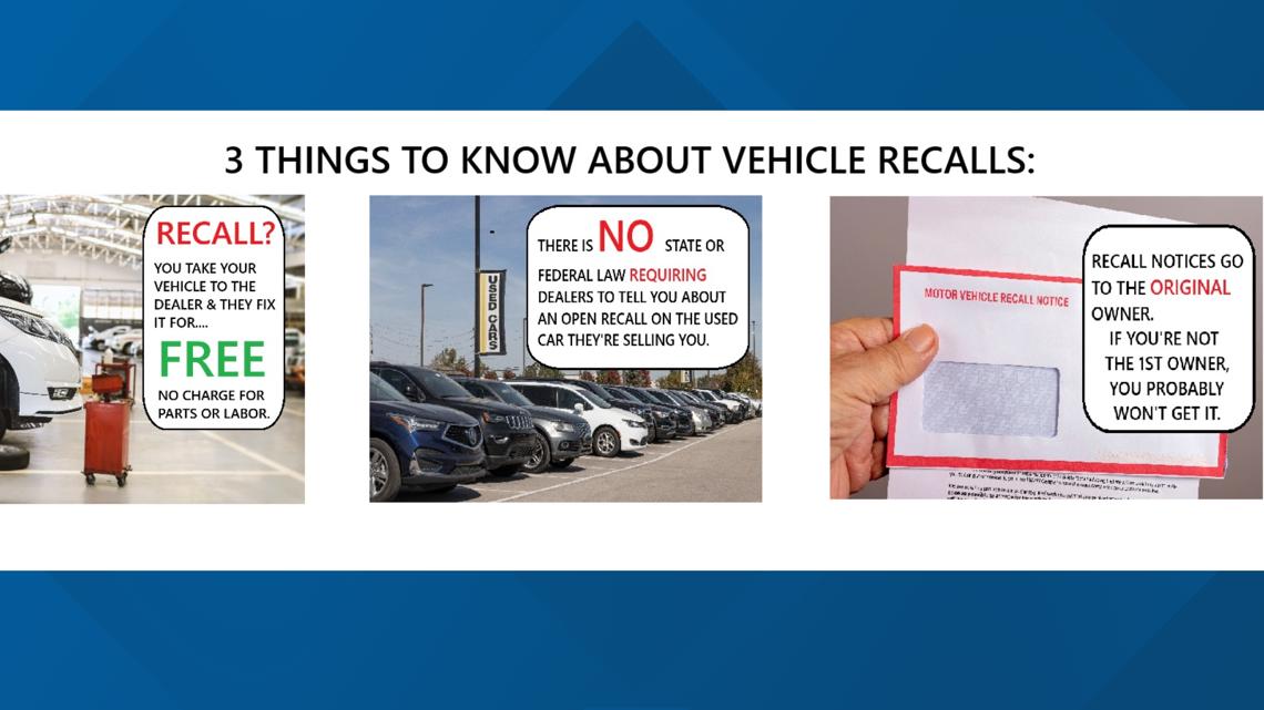 Recall Dealership Vehicle Recalls: 3 Things to Know | wfmynews2.com