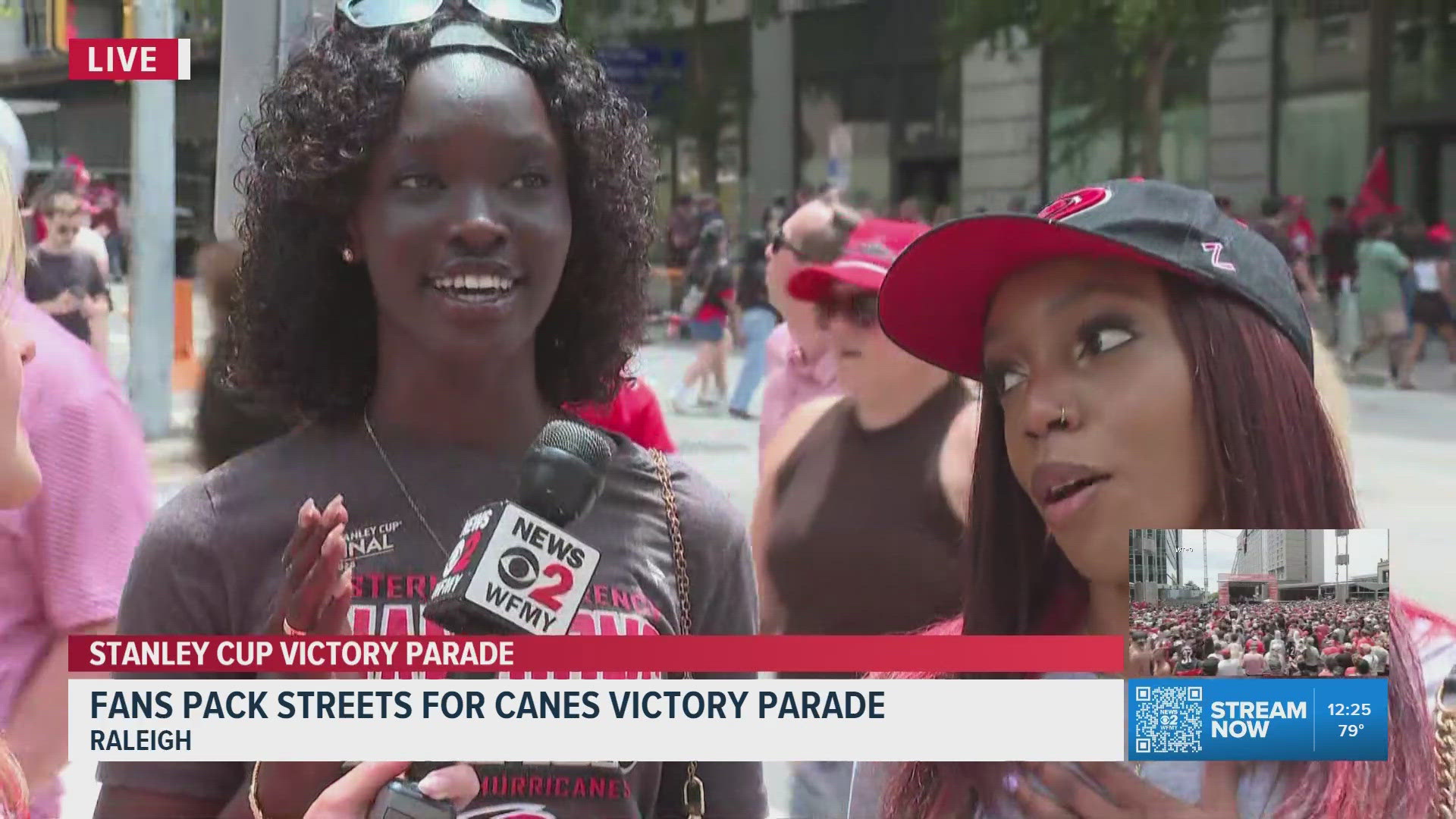 High Point duo travels by train for Canes Victory Parade | wfmynews2.com