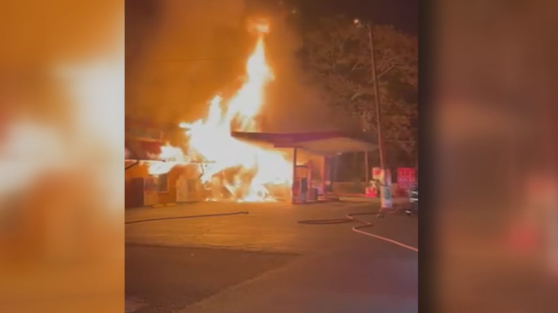 Triad gas station bursts into flames after crash - Vimarsana News