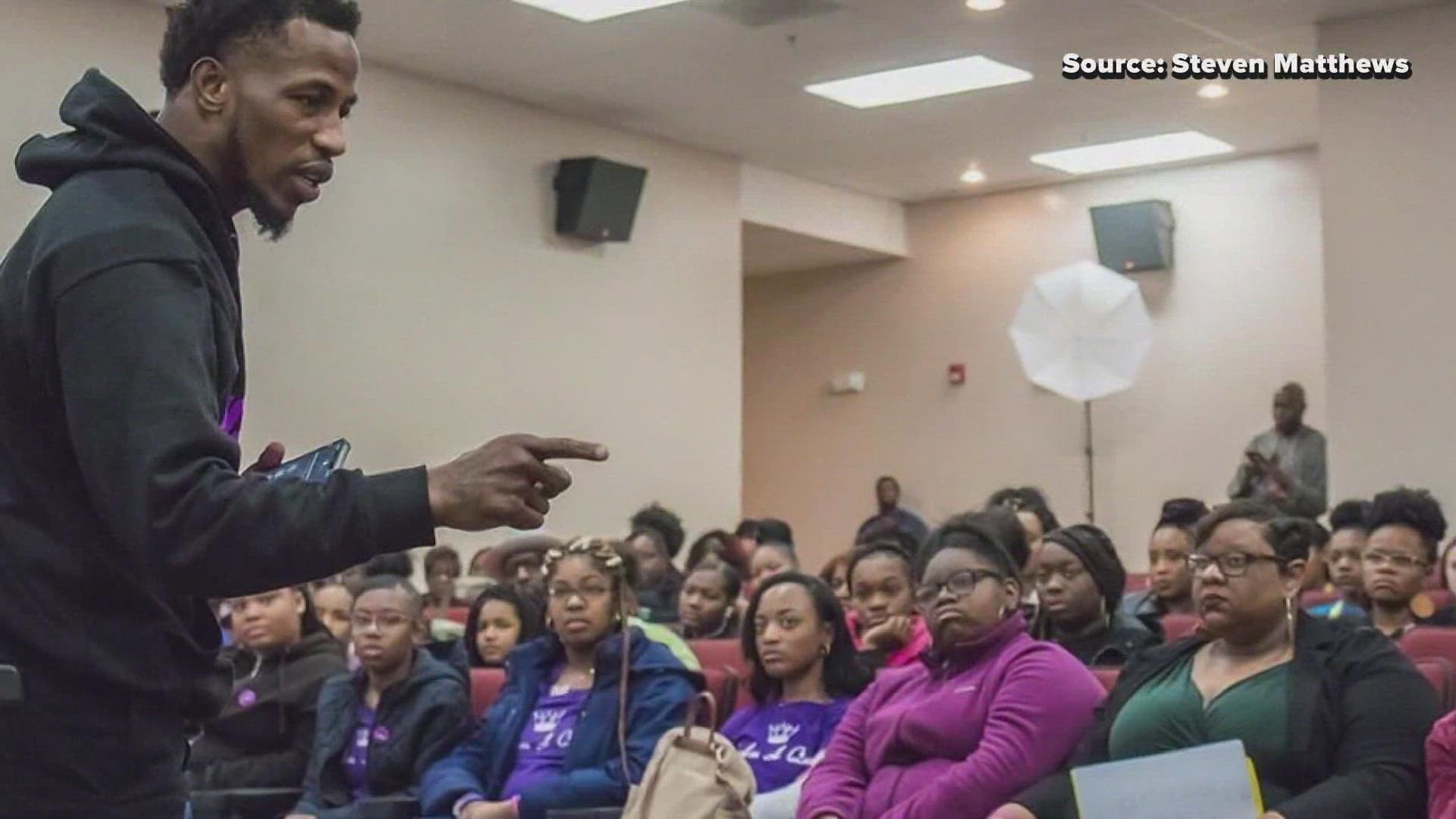 A U.S. combat veteran and professional boxer founded Punch4Pounds KIDS.