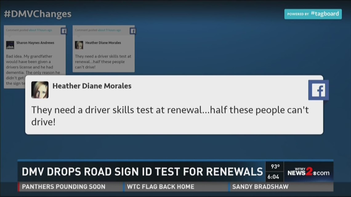 DMV Drops Road Sign Test: Is This Safe? | wfmynews2.com