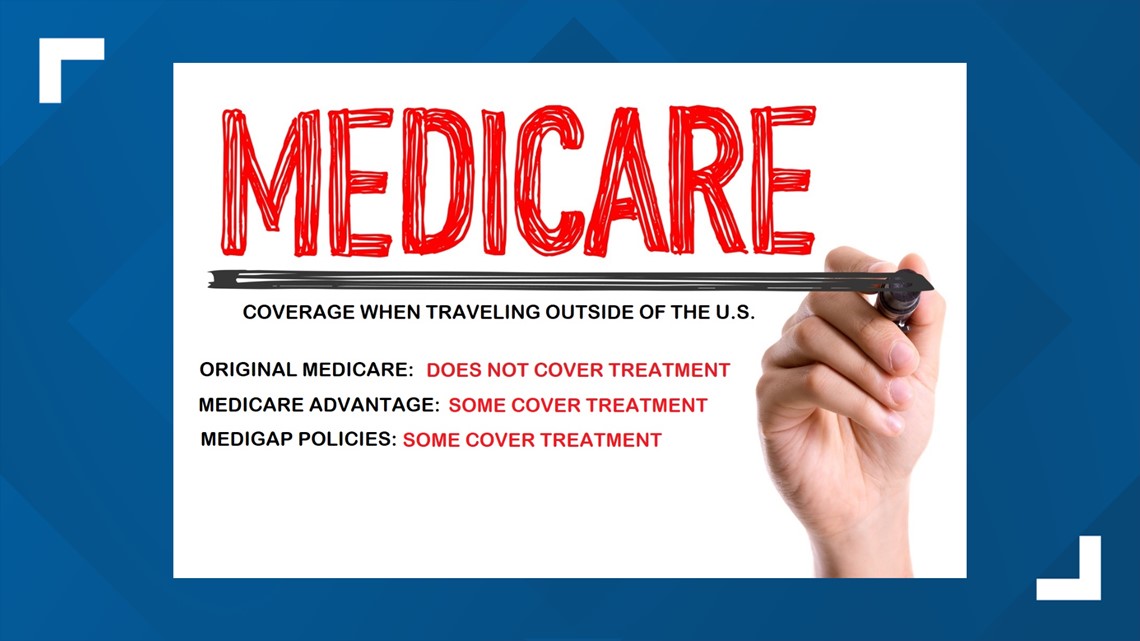 Medicare doesn't cover you when you travel outside the U.S.