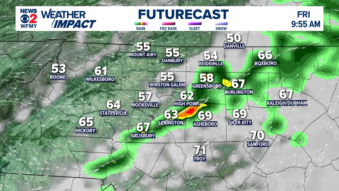 Heads up: Gusty thunderstorms possible Friday morning through midday