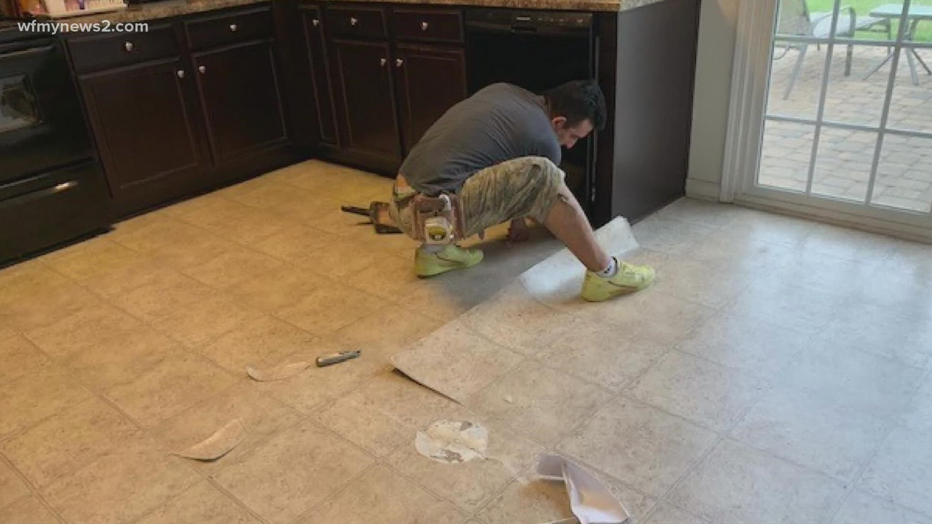 Linda Nelson called 2 Wants to Know after her vinyl floors began peeling for a second time.