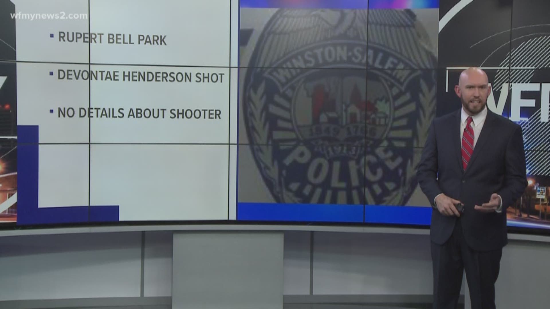 Police say a man was shot in the middle of the day at Rupert Bell Park