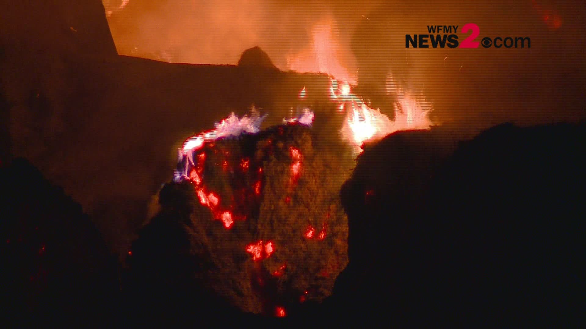 The fire happened on the property where the Liberty Antiques Festival is held.