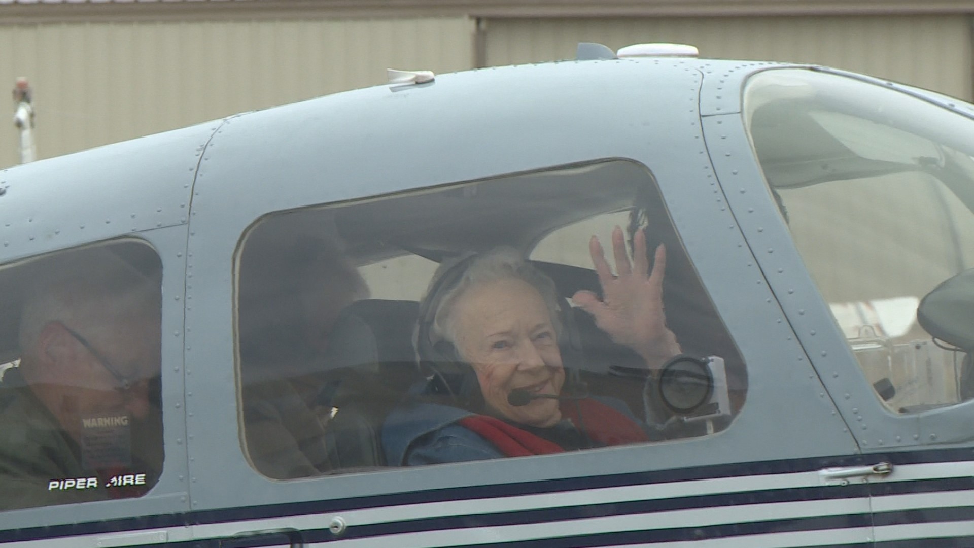Katy Sigmon took to the skies to fly around the city of Greensboro for her 97th birthday. She's lived in Greensboro since 1948 but she’s never seen it from above.
