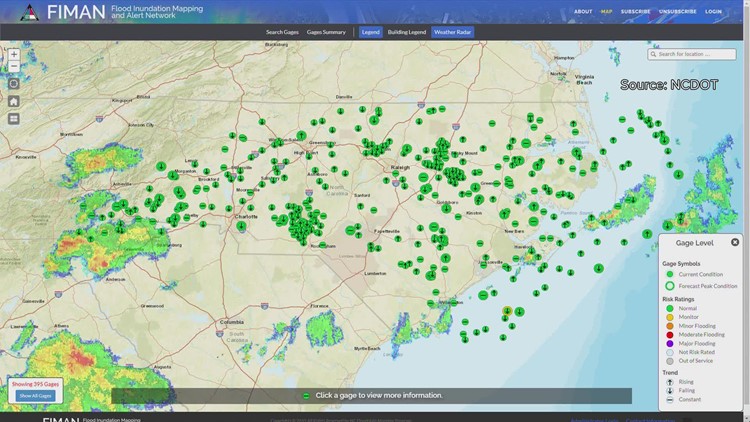 NCDOT starts up new software in flood gauges to detect risky roads in severe weather