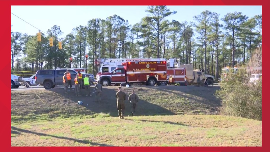 Camp Lejeune military vehicle involved in deadly crash
