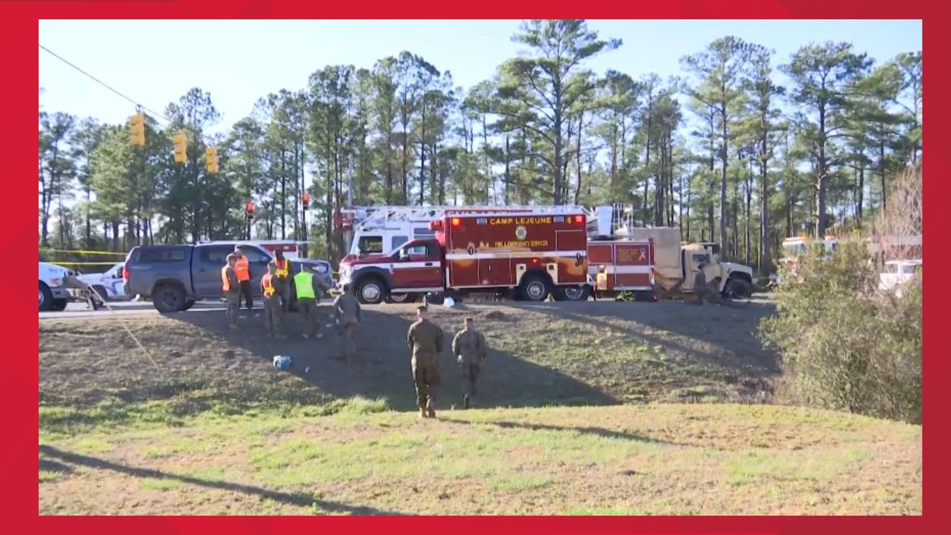 Camp Lejeune military vehicle involved in deadly crash