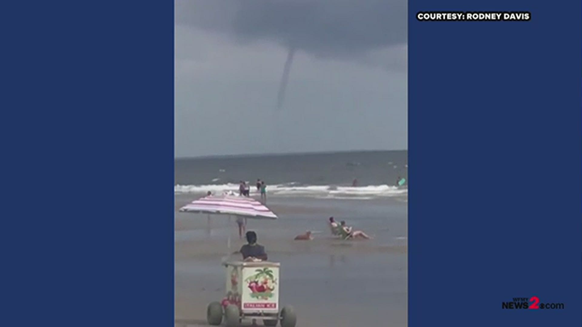 Check out this waterspout captured on video in Oak Island. The waterspout lasted for about 20 minutes and did not come ashore.