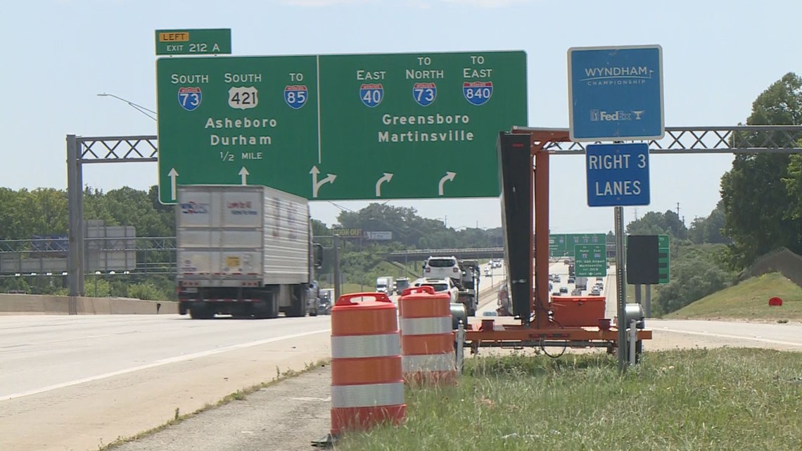 I 40 Eastbound weekend closure leads to detours through Guilford County