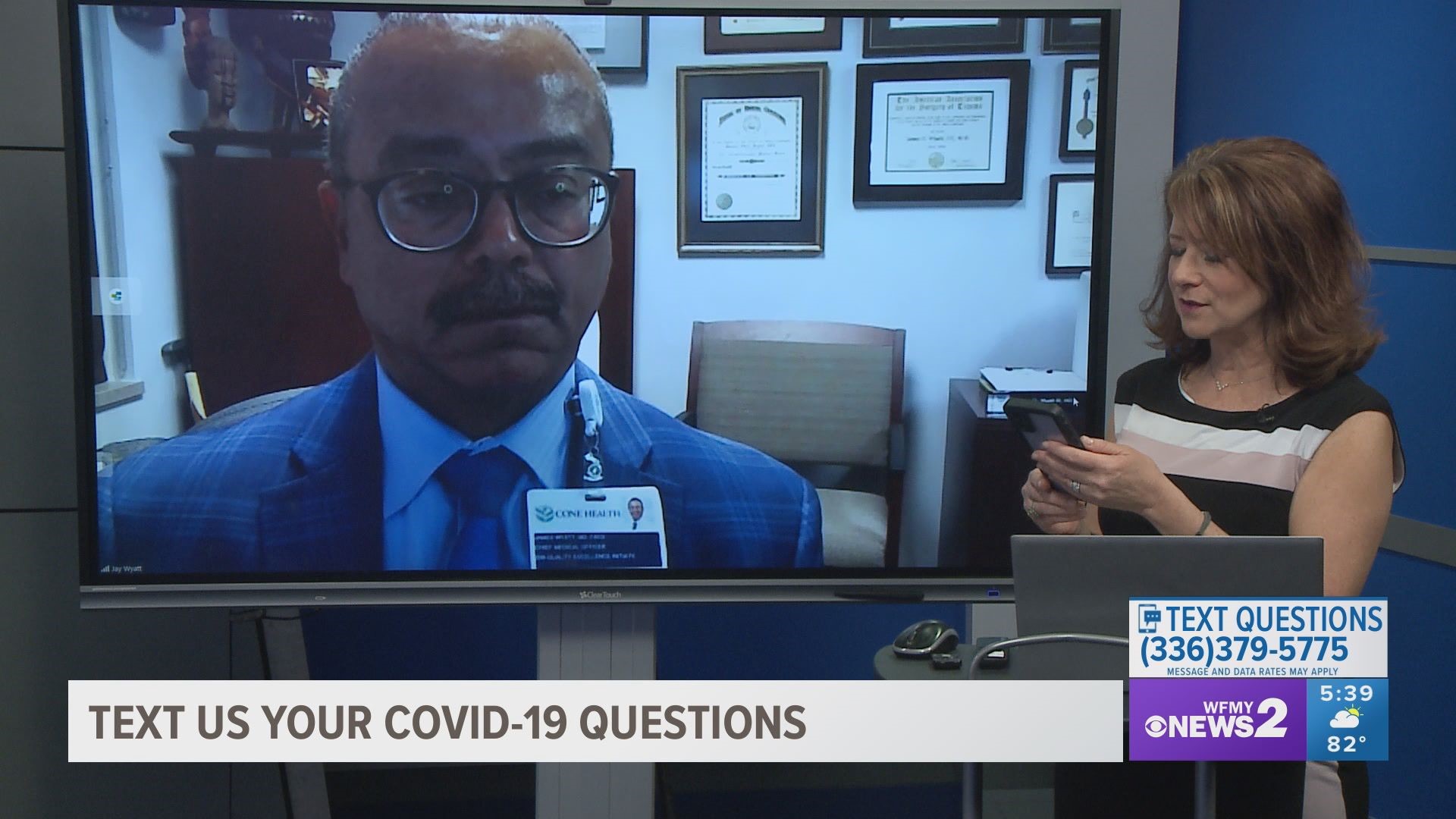 Dr. Jay Wyatt, the chief medical officer for Moses Cone Hospital, answers your questions