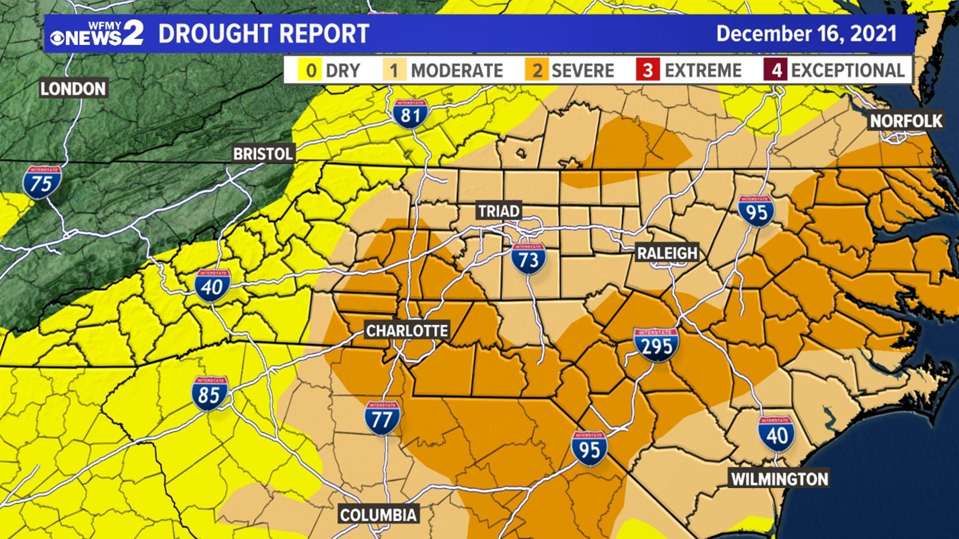 NC Drought; Needing Rain, Dry Weather, Latest Report