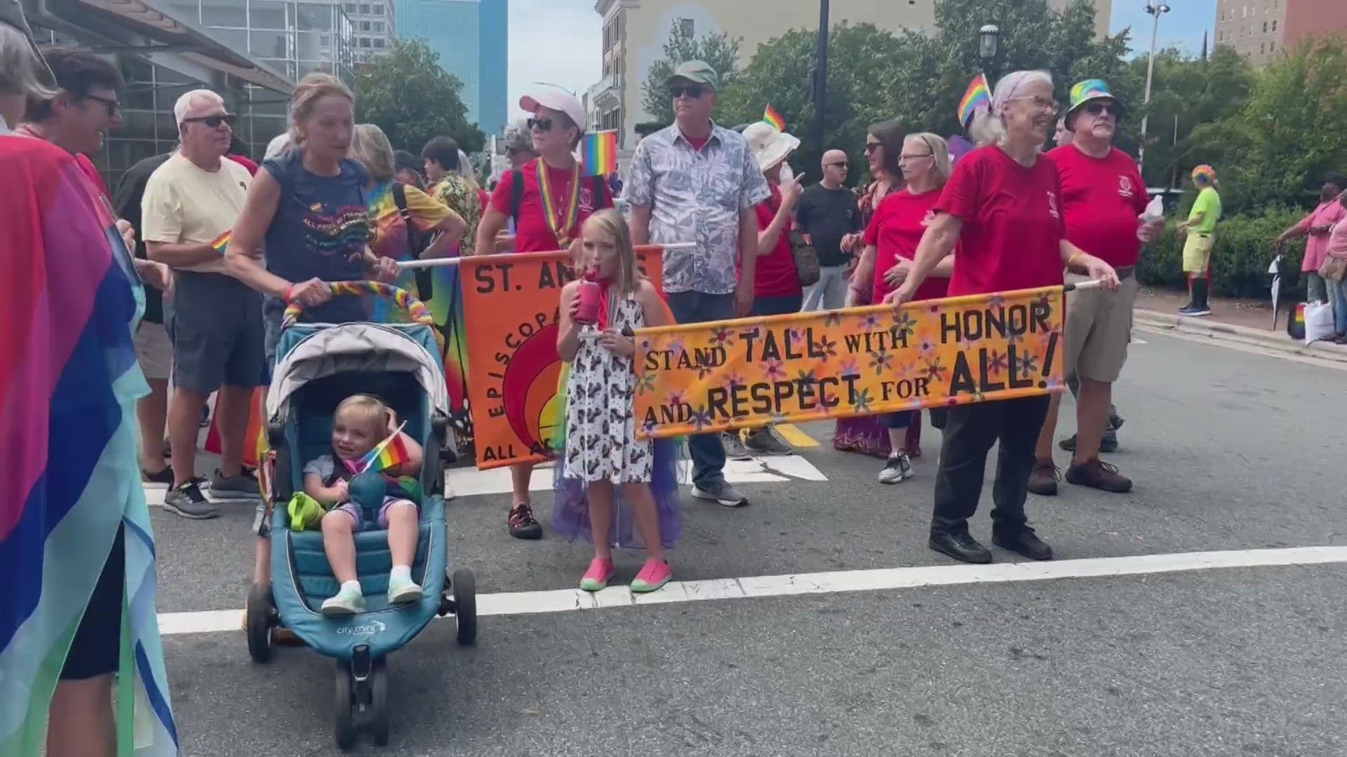 Thousands of people came out to Pride Saturday to celebrate pride in Winston-Salem