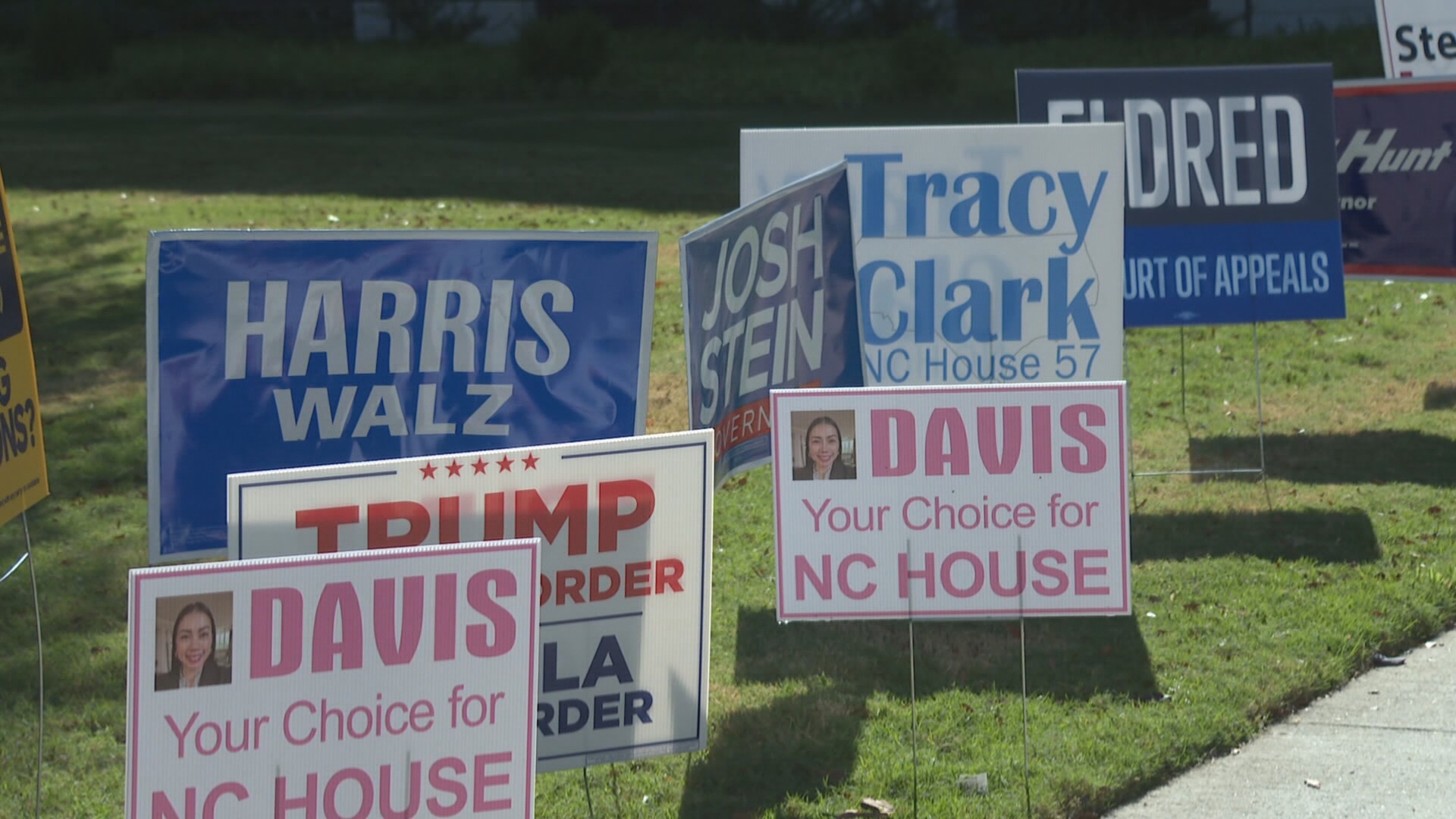 Karen Harouach was shocked when she received a letter saying a failure to remove the signs could result in a fine.