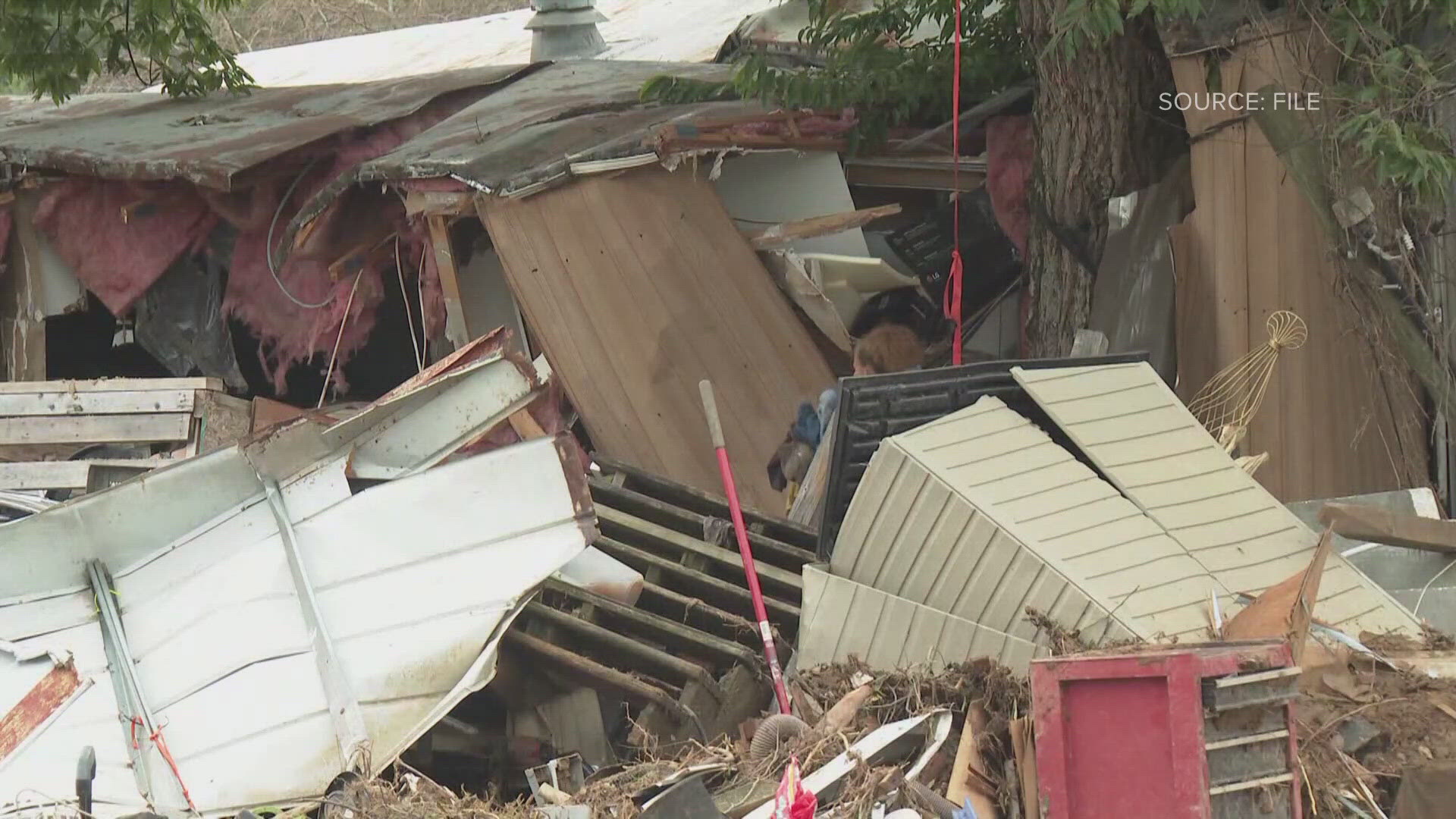 Veteran volunteers help rebuild housing for displaced survivors of the deadly hurricane.