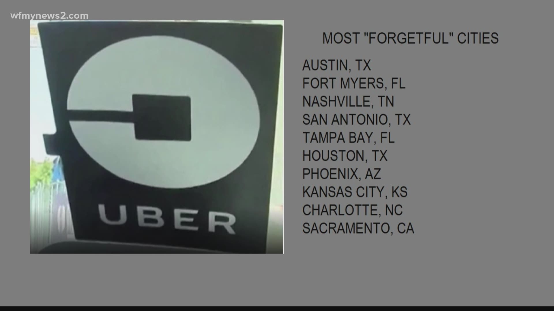 The most common item forgotten in an Uber is a phone! One of the most unusual, a cooler with fresh fish.