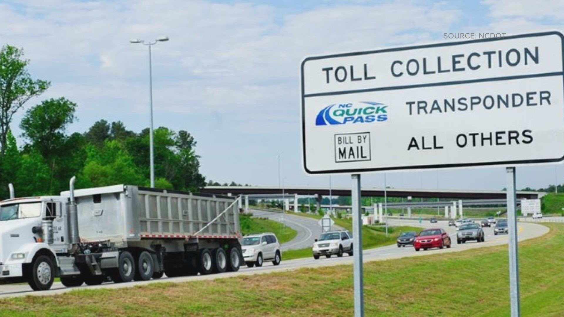 NC DOT has two toll roads and one toll express lane.