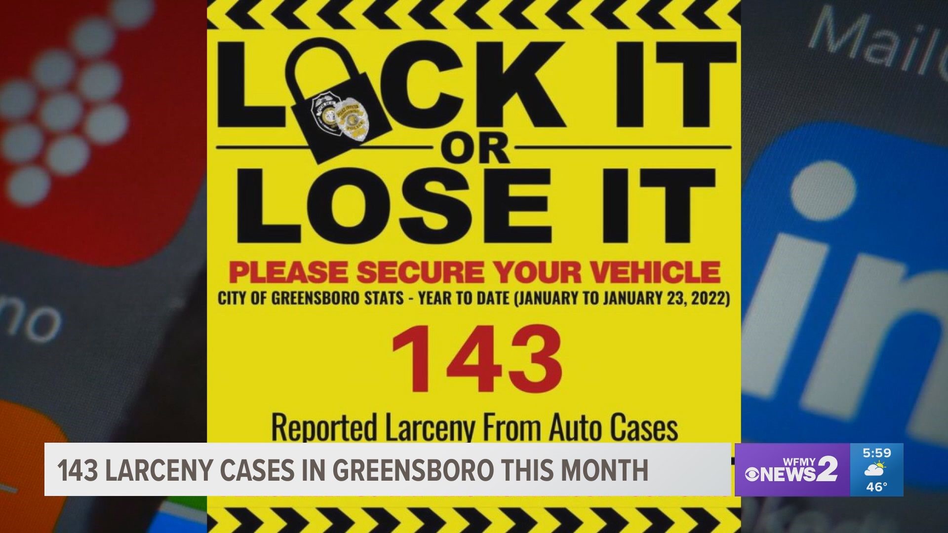 Greensboro police address the slight uptick in car break-ins and theft reports.
