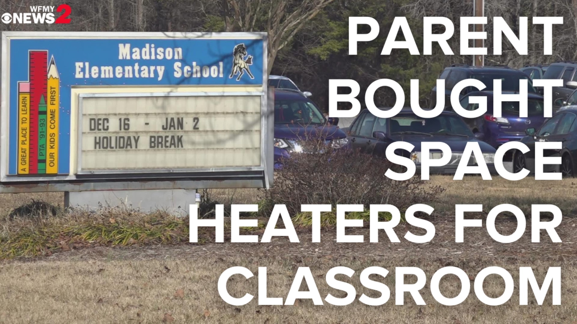 A Guilford County Schools parent bought space heaters for her son’s classroom after the heat went out.