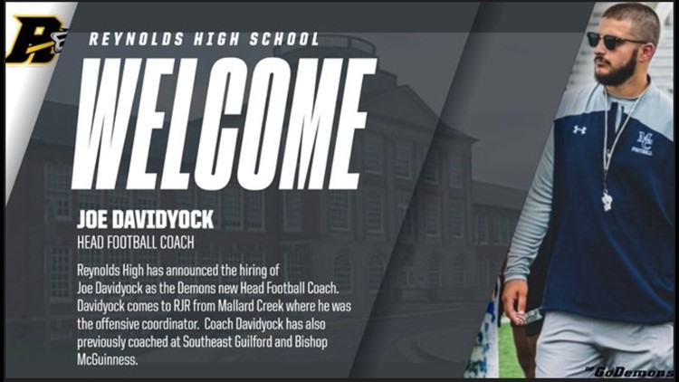 Reynolds High School Announces Joe Davidyock as its new Head Football Coach