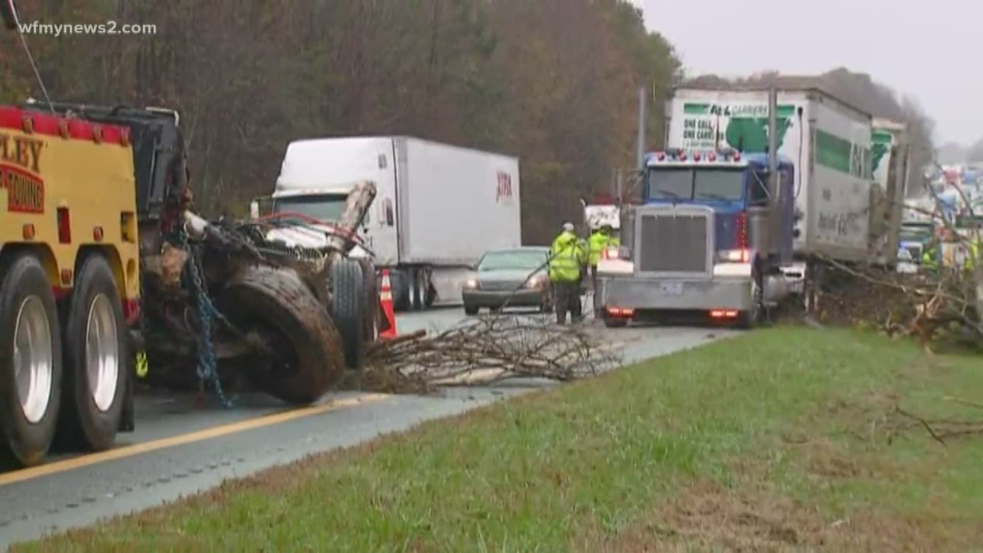 Tractor Trailer Wreck On Interstate 85
