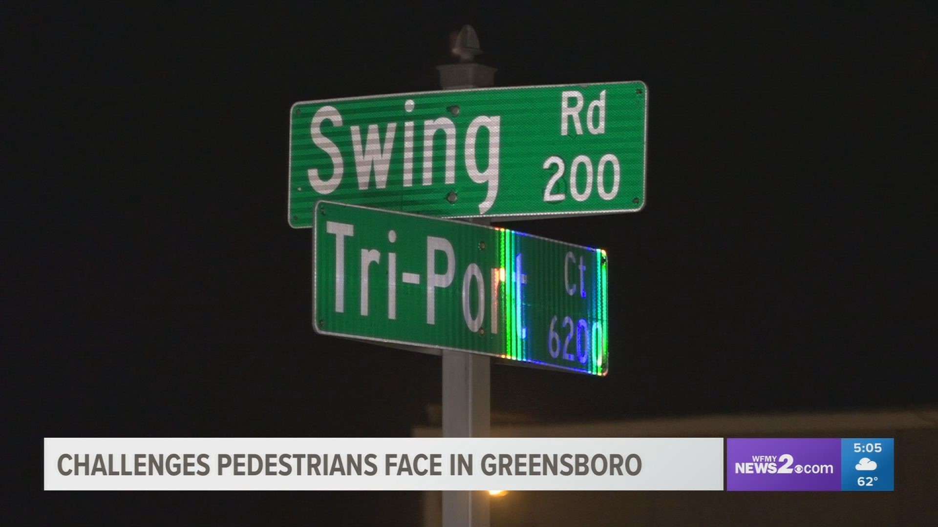 Right now, Greensboro's Department of Transportation is planning improvements at that intersection and others on campus because of the heavy pedestrian traffic.