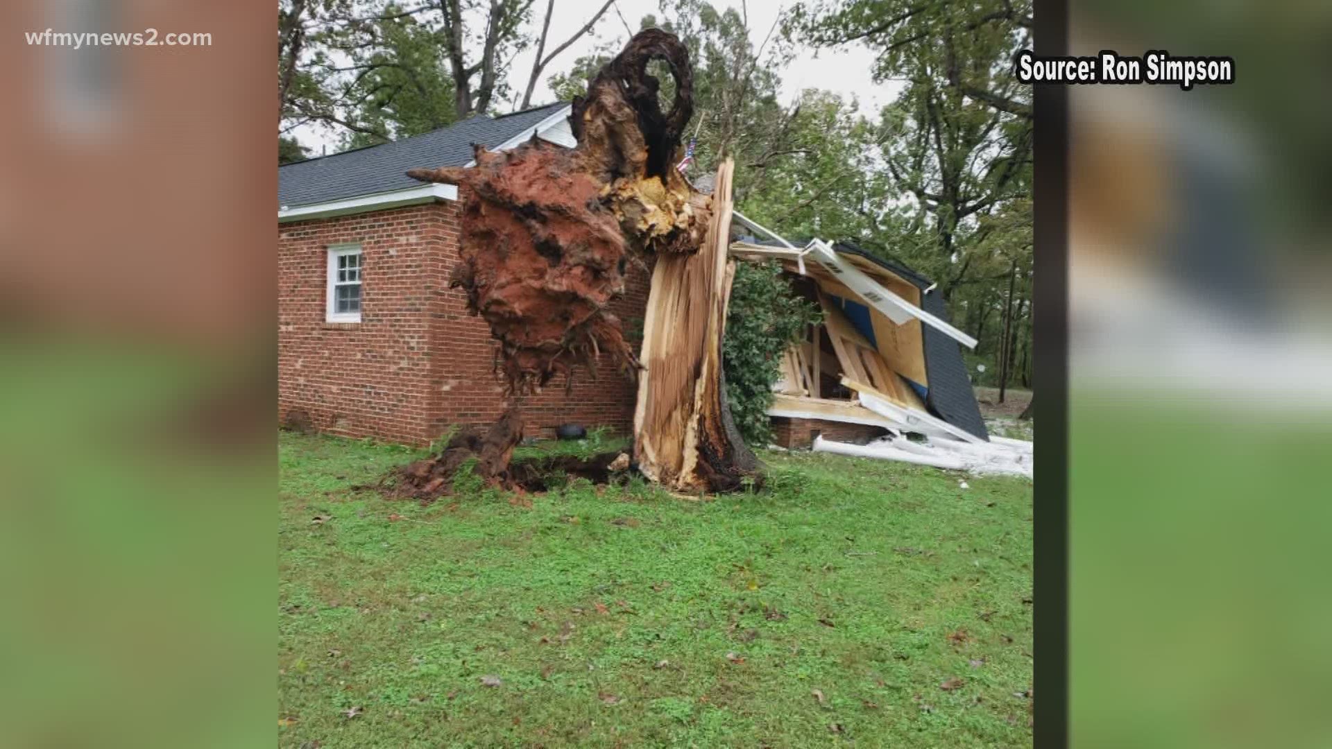A home in Summerfield was destroyed for the second time when a tree barreled into the roof.
