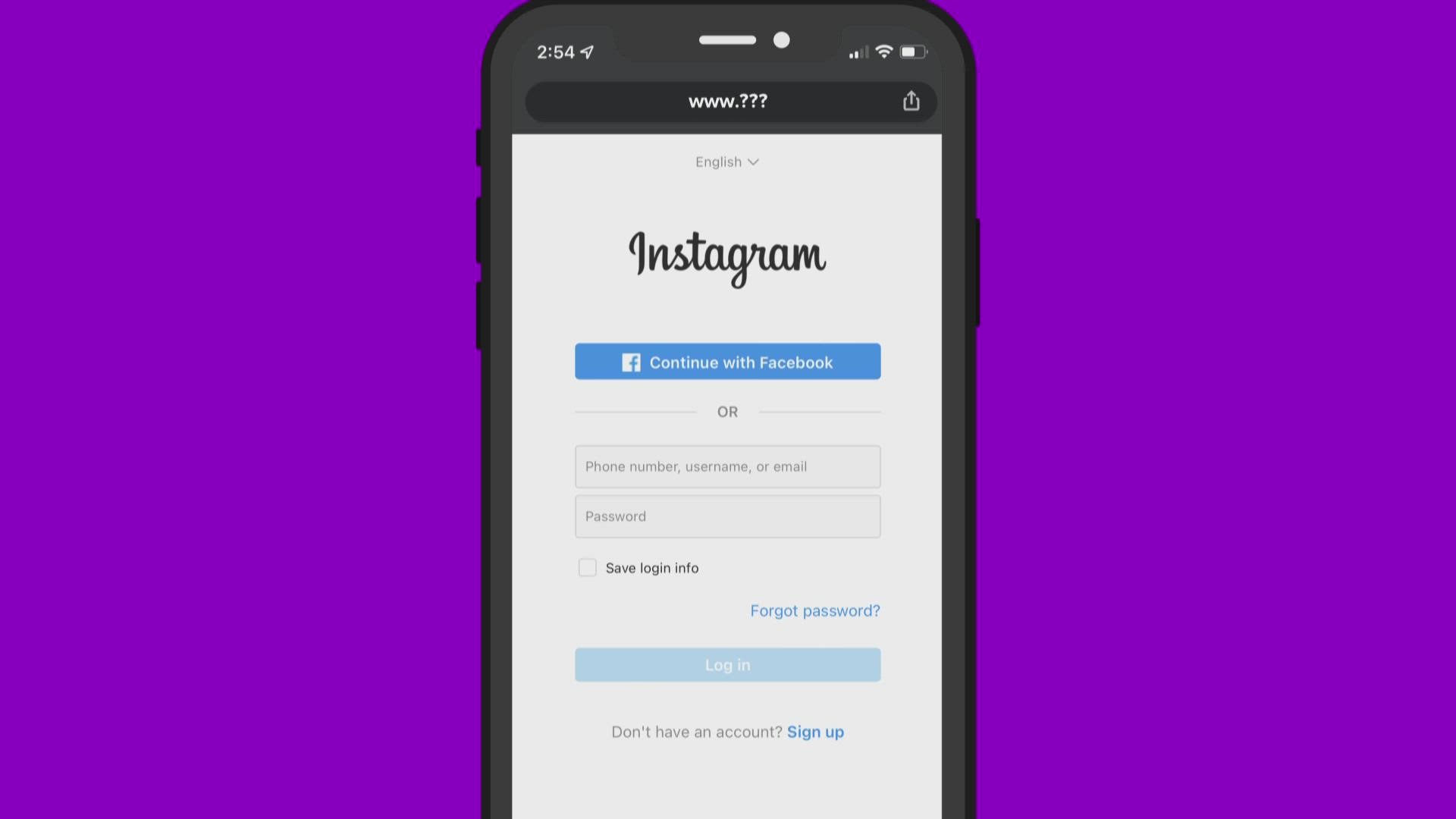 How to LOGIN to Instagram Through Facebook! 