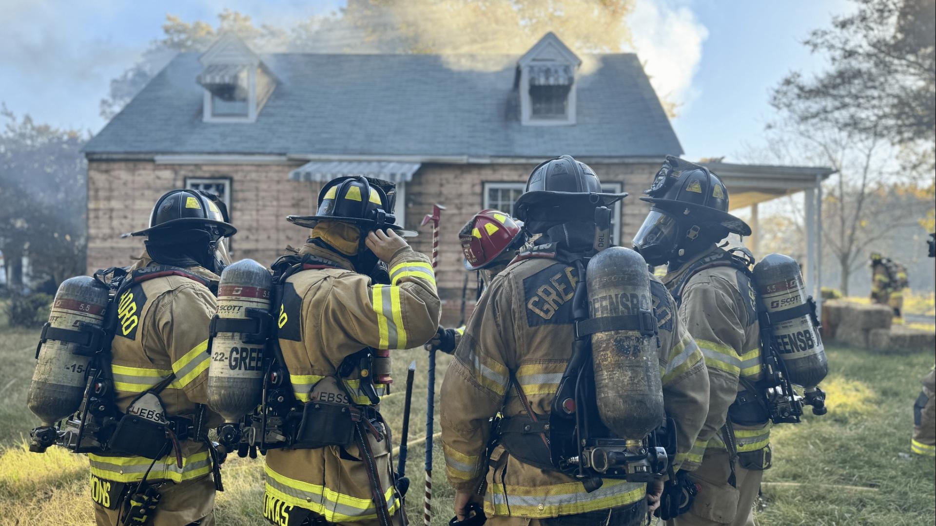 The Greensboro Fire Department conducted a live fire training exercise on Friday.