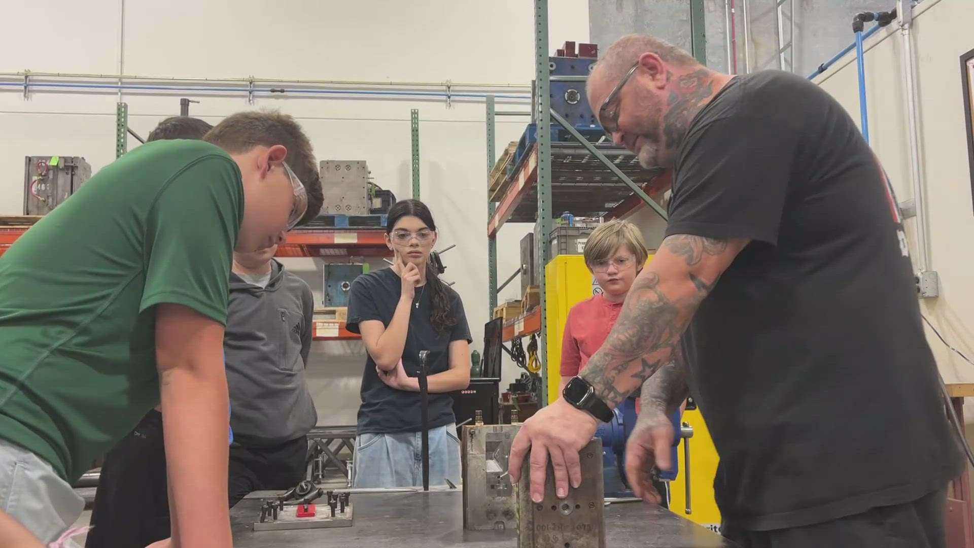 Core Technology Molding Corporation transforms part of its production floor each summer into a hands-on STEM camp for local kids.