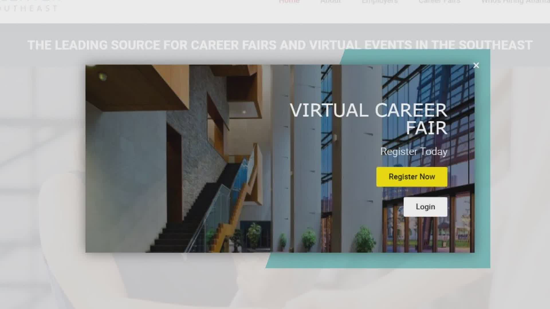 The Southeast Career Center helps workers find jobs during the COVID-19 pandemic. The virtual fair gives workers better access to employers than before.