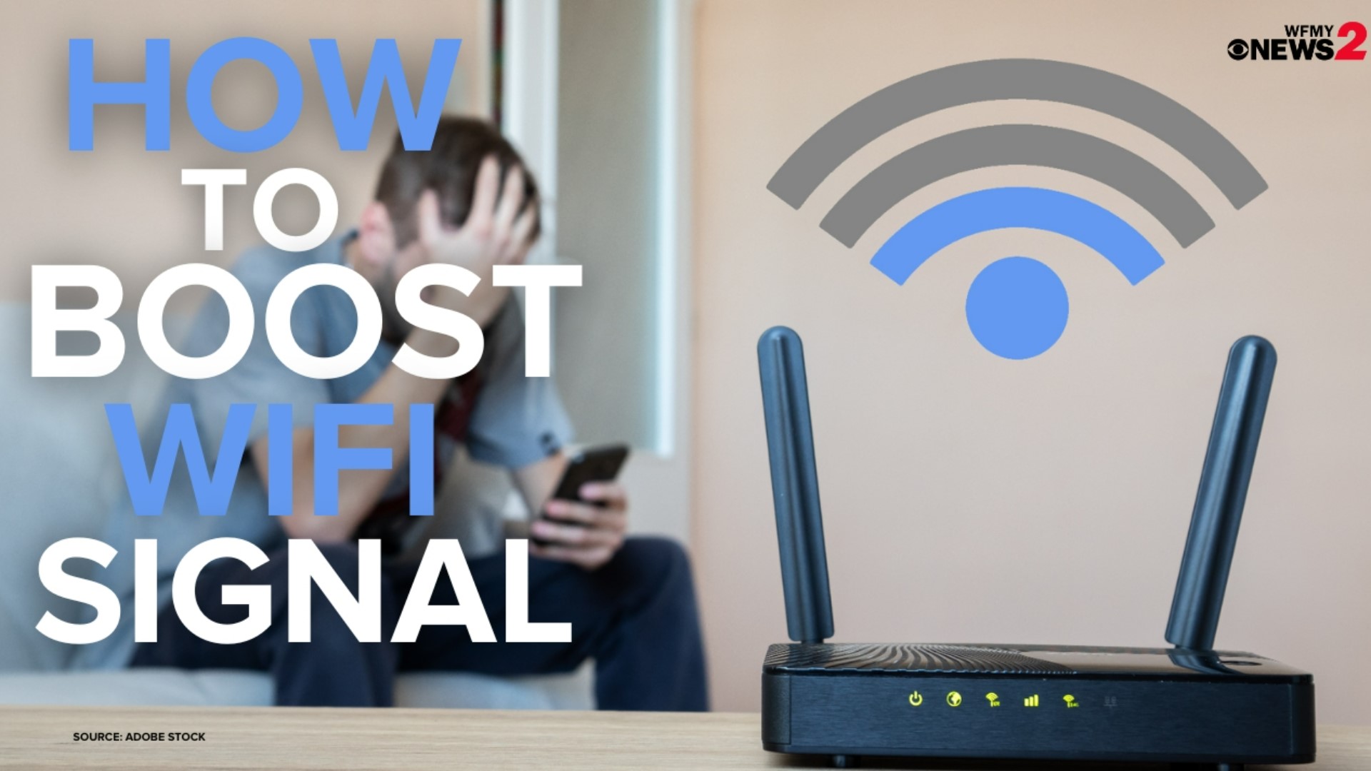 A mesh network uses several routers to carry the wifi signal throughout the house and around everyday obstacles.