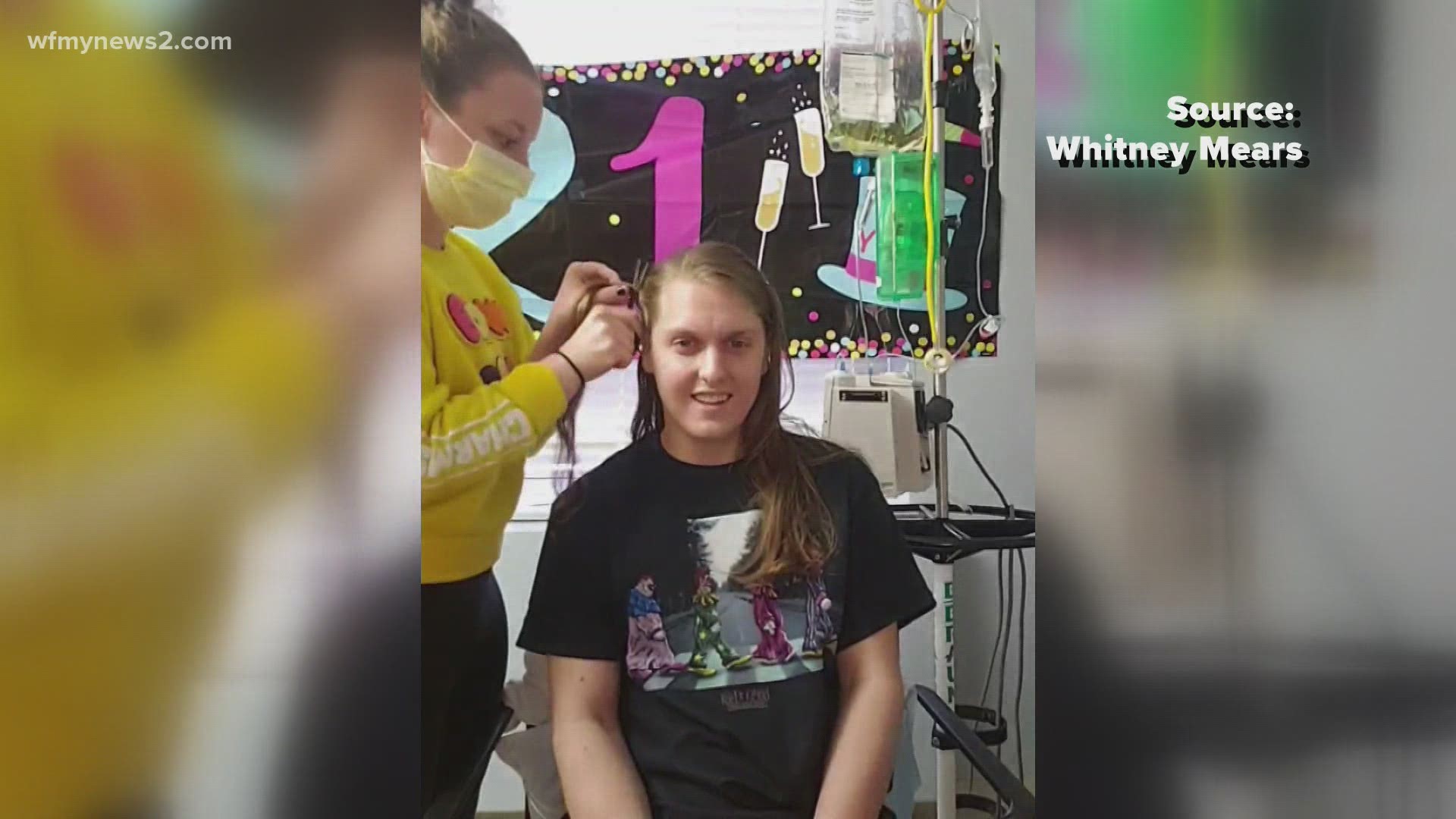 Collin Bjorklund grew his hair out for years. His girlfriend makes wigs for cancer patients. The donation took on new meaning when he found out he had leukemia.