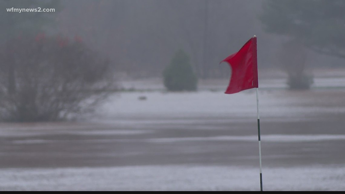 Lynrock Golf Course under water again as flash flooding coats the Triad Lynrock Golf Course under water again as flash flooding coats the Triad