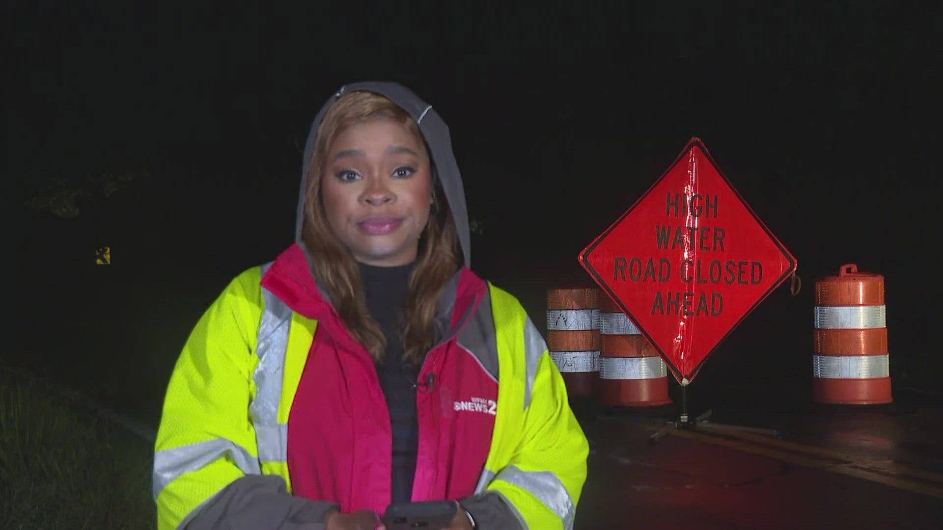 Deputies said flooding has closed roads in the area.