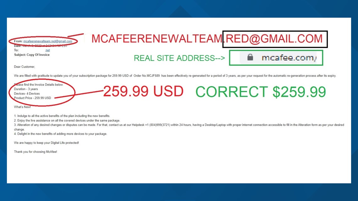 Is the email a scam or for real? How to tell | wfmynews2.com